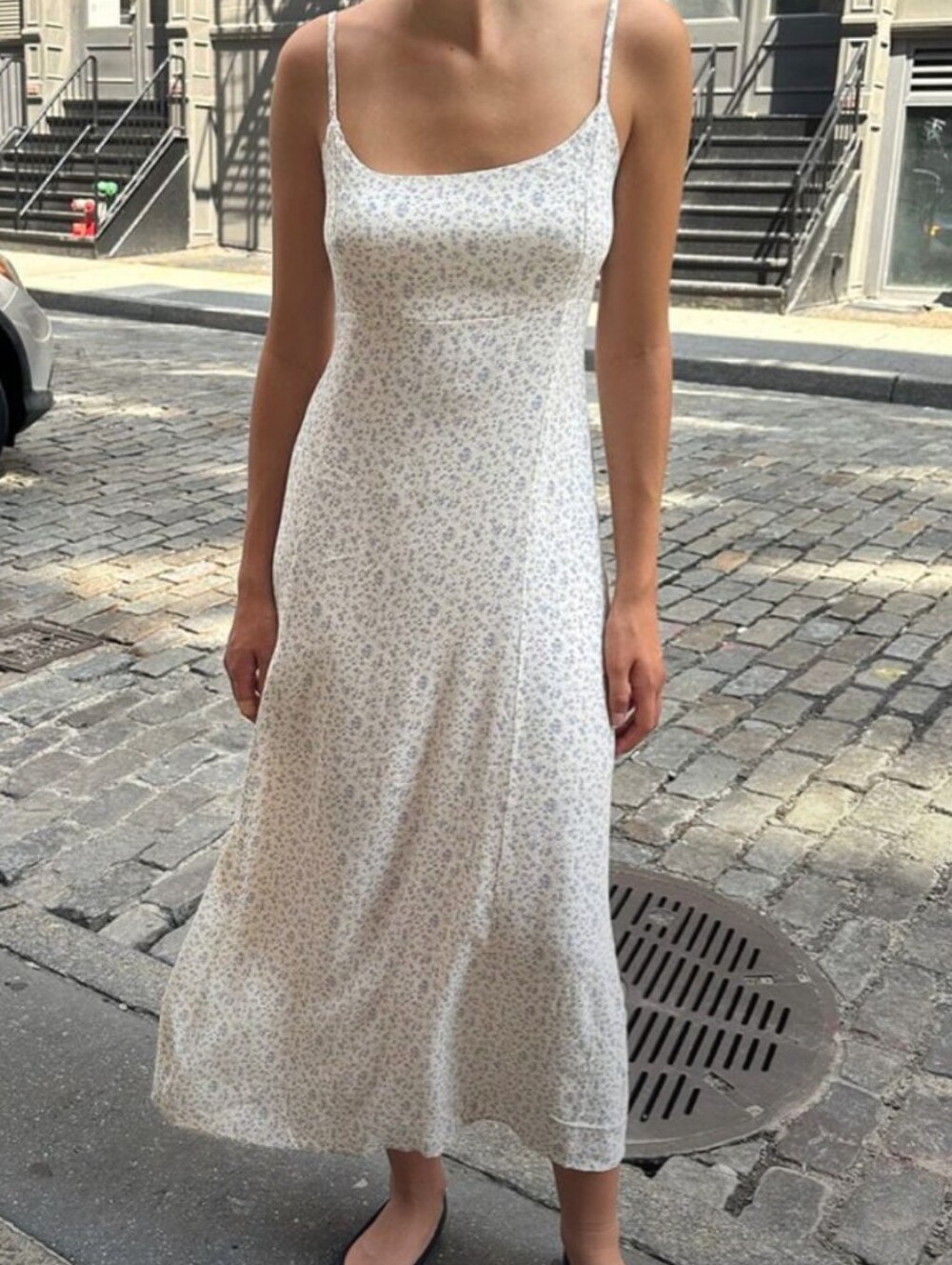Brandy Melville Colleen Ditsy Floral Slip Midi Dress One Size Summer